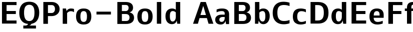 EQPro-Bold font