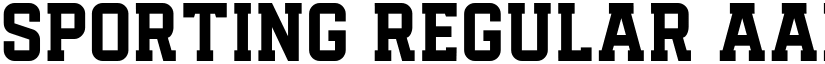 Sporting Regular font