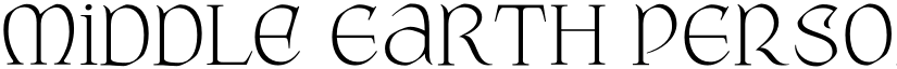 Middle Earth PERSONAL USE Regular font