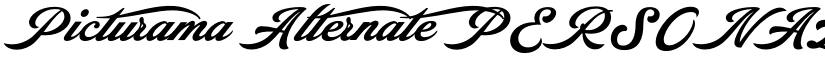 Picturama Alternate PERSONAL Regular font