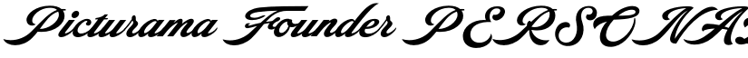 Picturama Founder PERSONAL Regular font