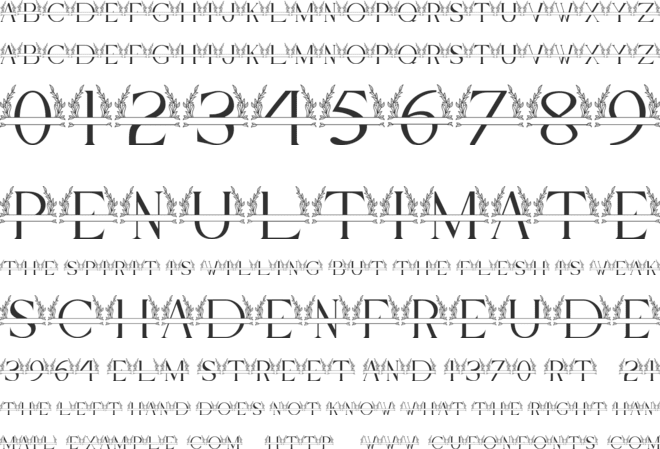 PENSEE font preview