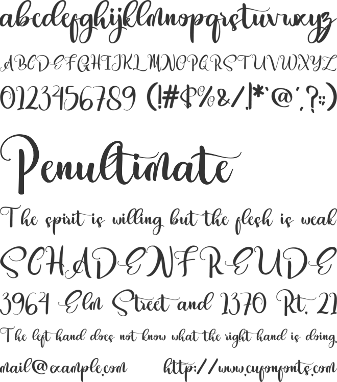 Aimyla font preview