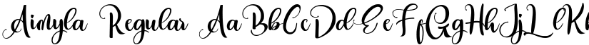 Aimyla Regular font
