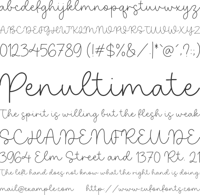 Heather Violeta font preview