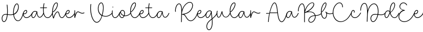 Heather Violeta Regular font