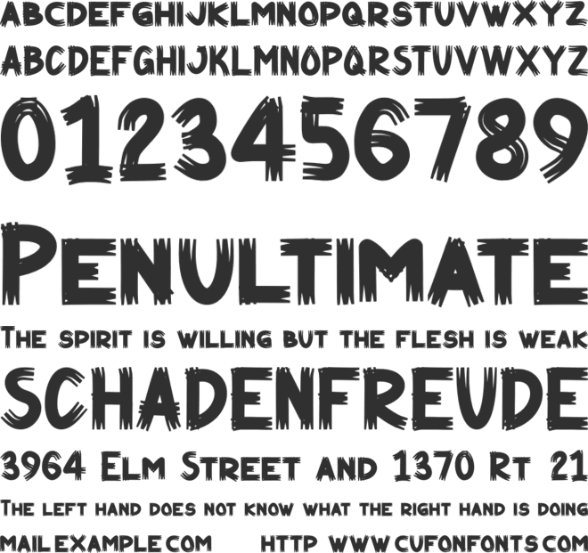 Woods Pirates font preview