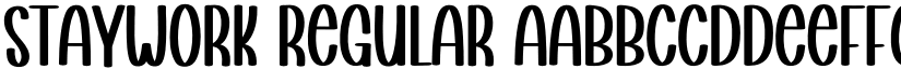 Staywork Regular font