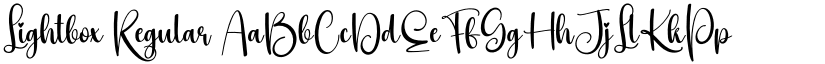 Lightbox Regular font