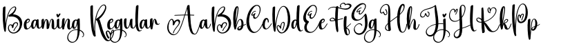 Beaming Regular font