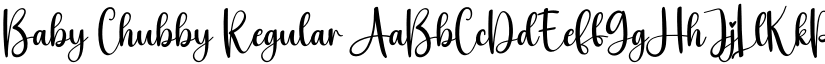 Baby Chubby Regular font