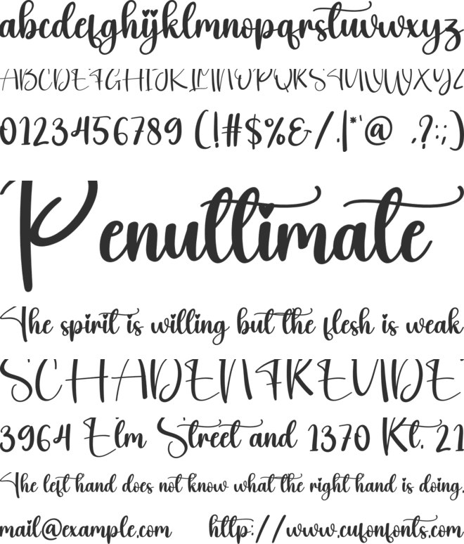 Westering font preview