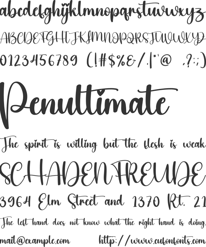 Westerday font preview