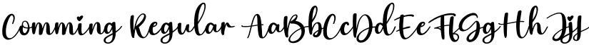 Comming Regular font