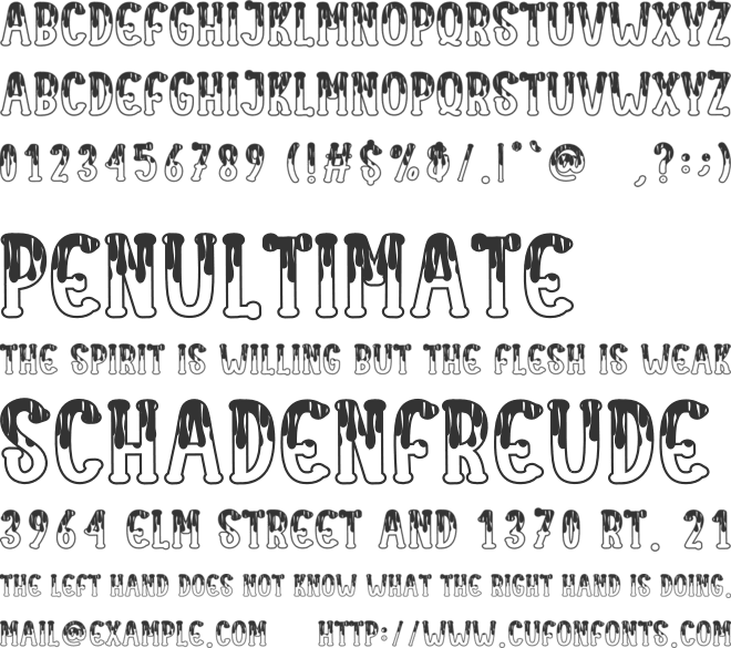 Milk Honey font preview