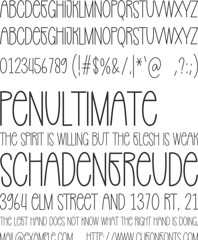 Farm Work font preview