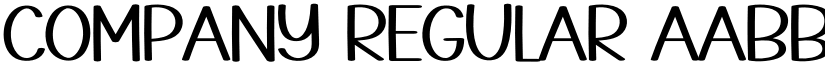 Company Regular font
