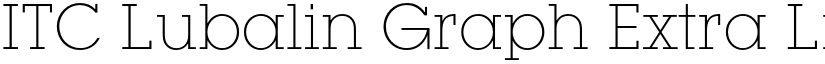 ITC Lubalin Graph font download