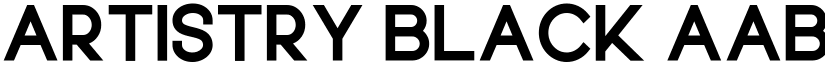 Artistry Black font