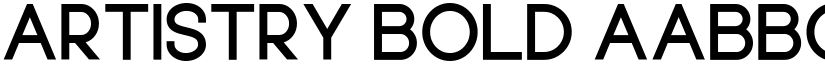 Artistry Bold font