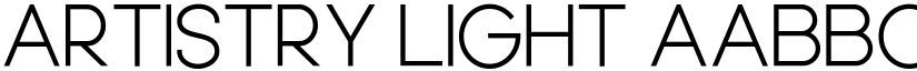 Artistry Light font