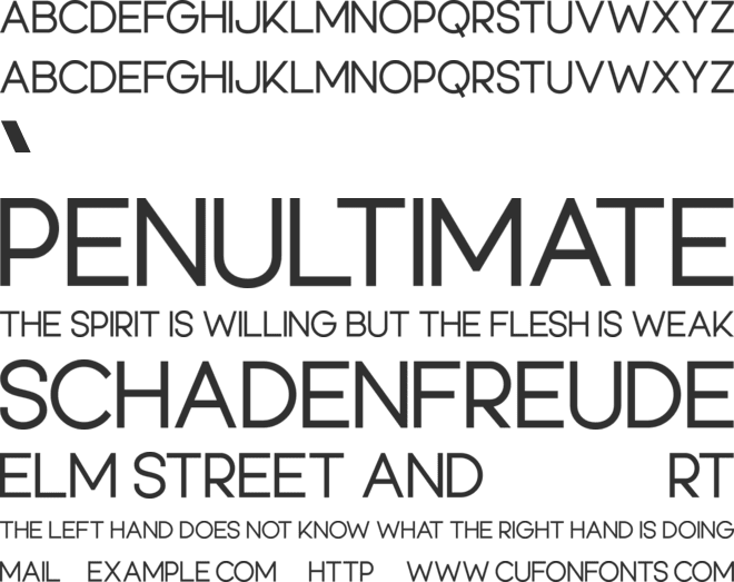 Artistry font preview
