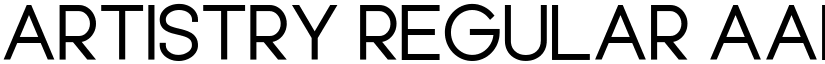 Artistry Regular font