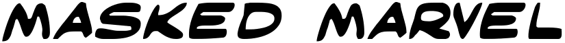 Masked Marvel Expanded font