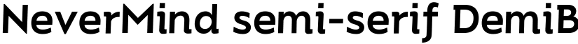 NeverMind semi-serif DemiBold font