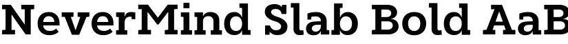 NeverMind Slab Bold font