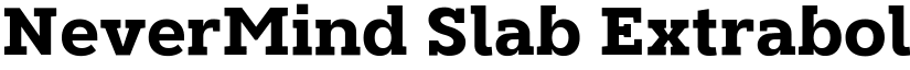 NeverMind Slab Extrabold font