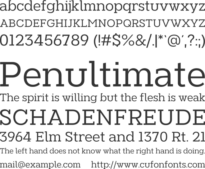 NeverMind Slab font preview