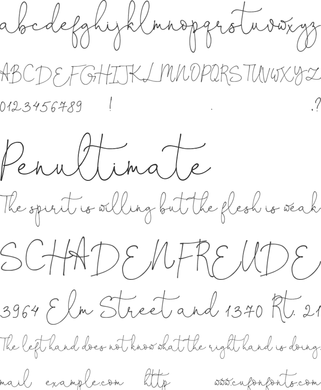 Fairy Charm font preview