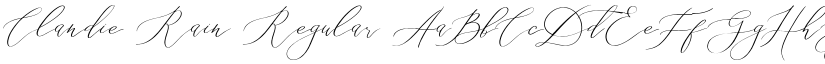Clandie Rain Regular font