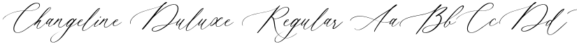 Changeline Duluxe Regular font