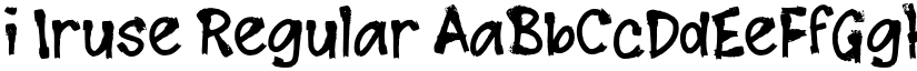 i Iruse Regular font