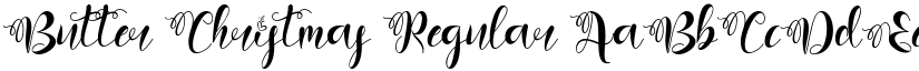 Butter Christmas Regular font