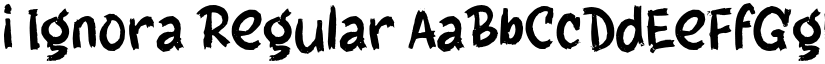 i Ignora Regular font