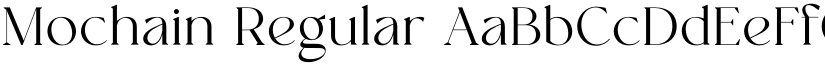 Mochain Regular font