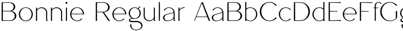 Bonnie Regular font