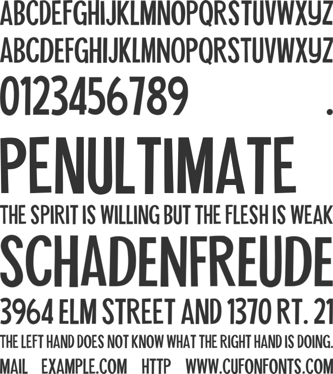 Tahiti Sans font preview