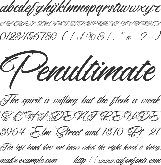 Quillstone - Personal use font preview