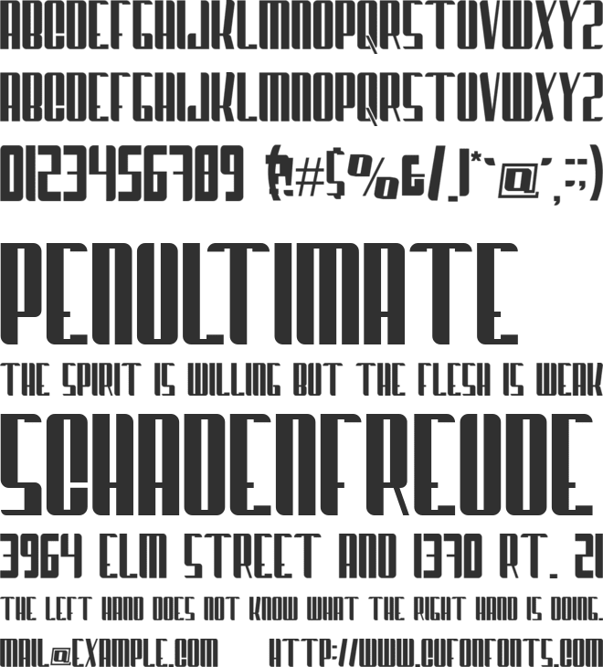 BASIC COMBAT font preview