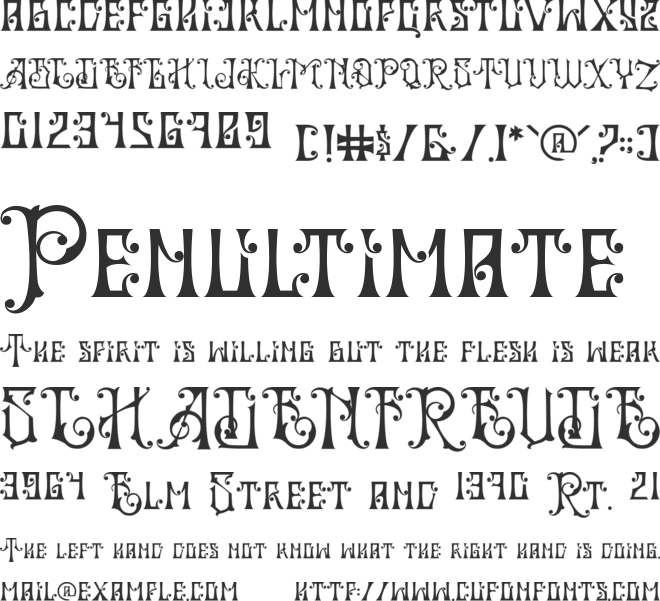 Asktime font preview