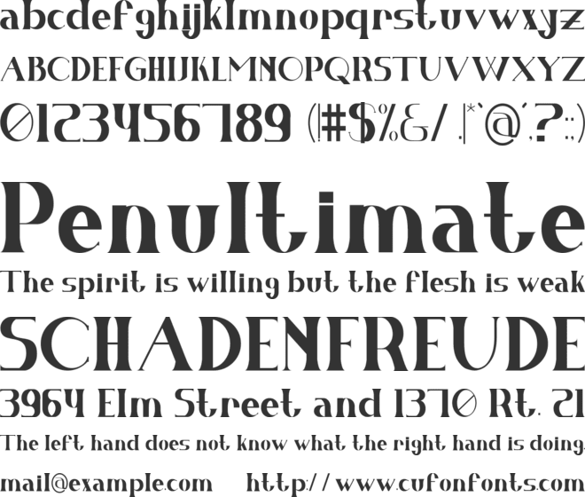 AMOKA font preview