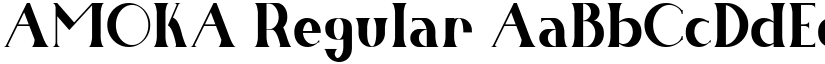 AMOKA Regular font
