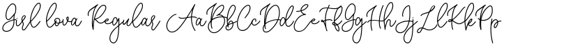 Girl lova Regular font