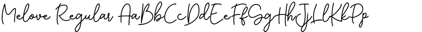 Melove Regular font
