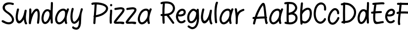 Sunday Pizza Regular font