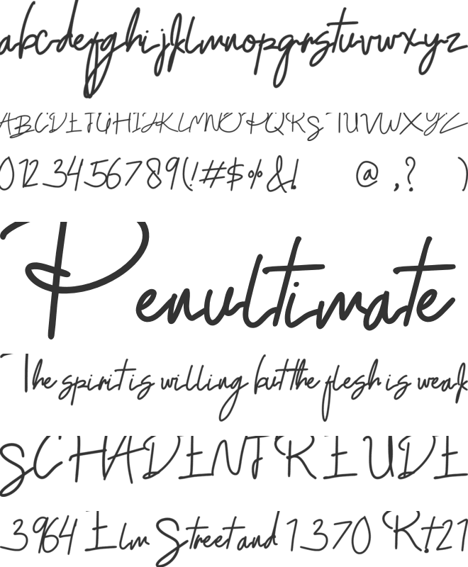 Banteng Story font preview